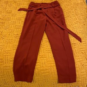 High Waisted, Rust Color Dress Pant